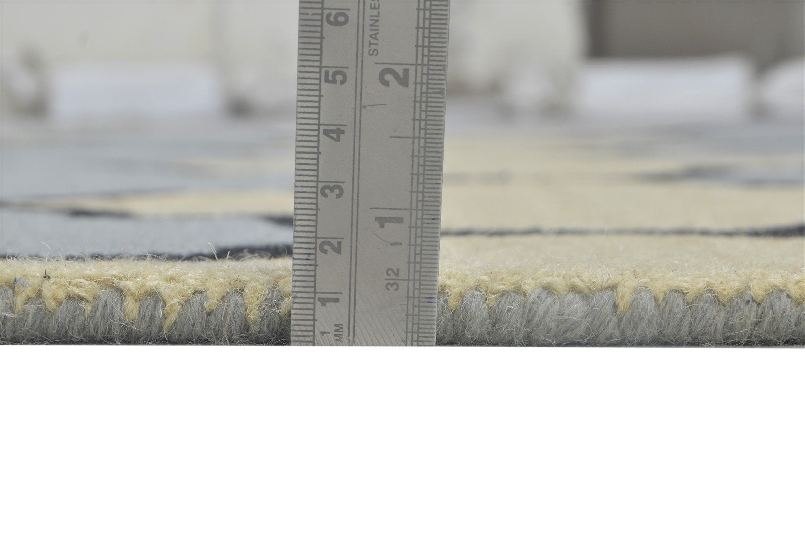 5' X 8' Rug Wool Grey Modern Hand Tufted Moroccan Trellis Room Size Carpet   7864308138133