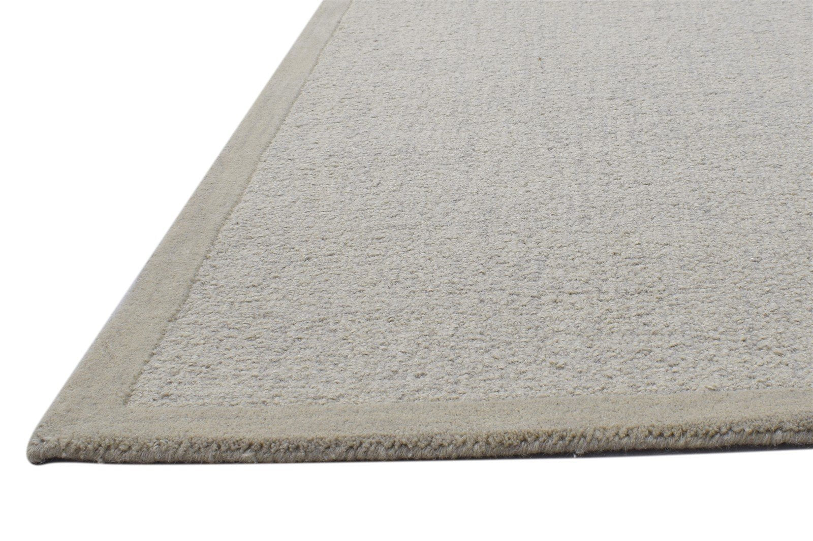 5' X 8' Rug Wool Grey Modern Hand Tufted Scandinavian Solid Room Size Carpet   7864108384405