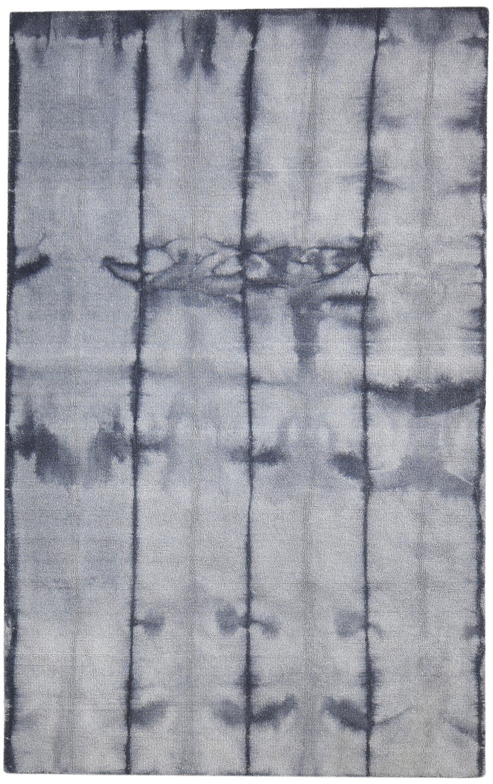 5' X 8' Rug Wool Grey Modern Hand Tufted Shibori Tie Dye Room Size Carpet   7865204605077
