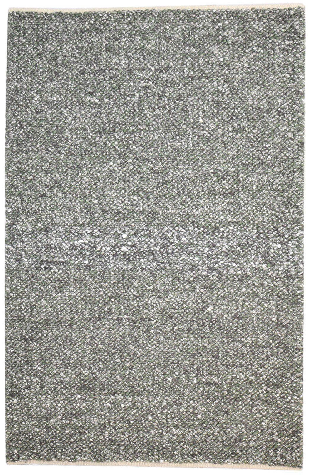 Hildagard 5' X 8' Rug Wool Grey Modern Hand Woven Scandinavian Solid   7865073827989