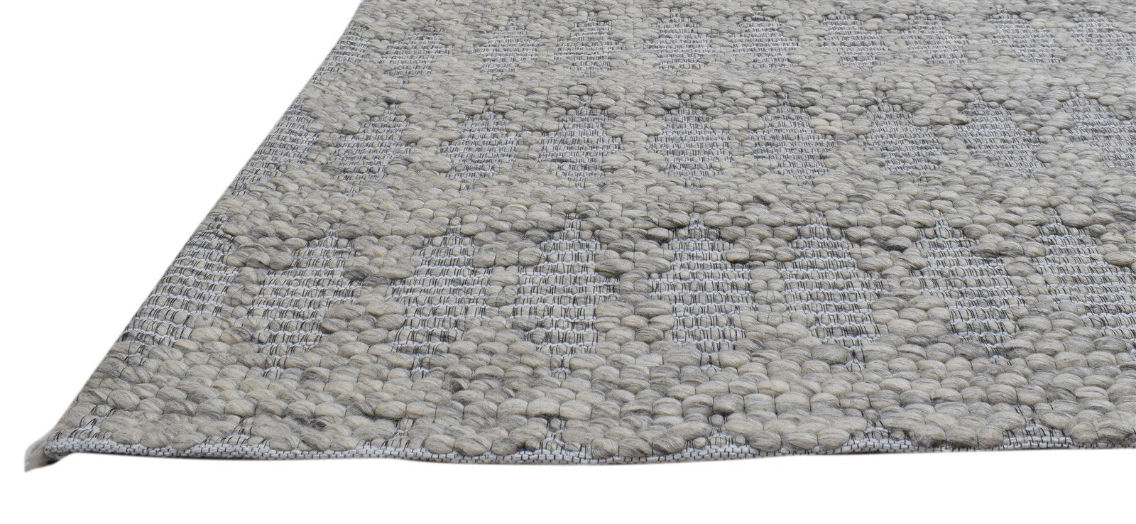 5' X 8' Rug Wool Grey Modern Hand Woven Scandinavian Striped Room Size Carpet   7860679934101