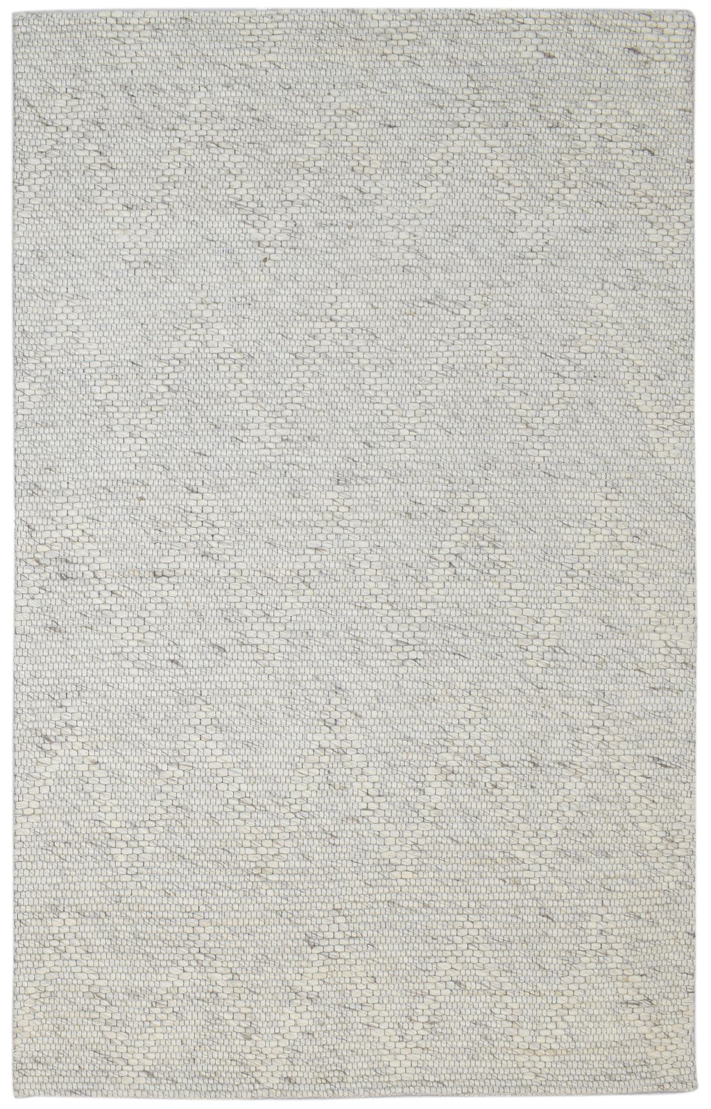 5' X 8' Rug Wool Grey Modern Hand Woven Scandinavian Striped Room Size Carpet   7860680654997