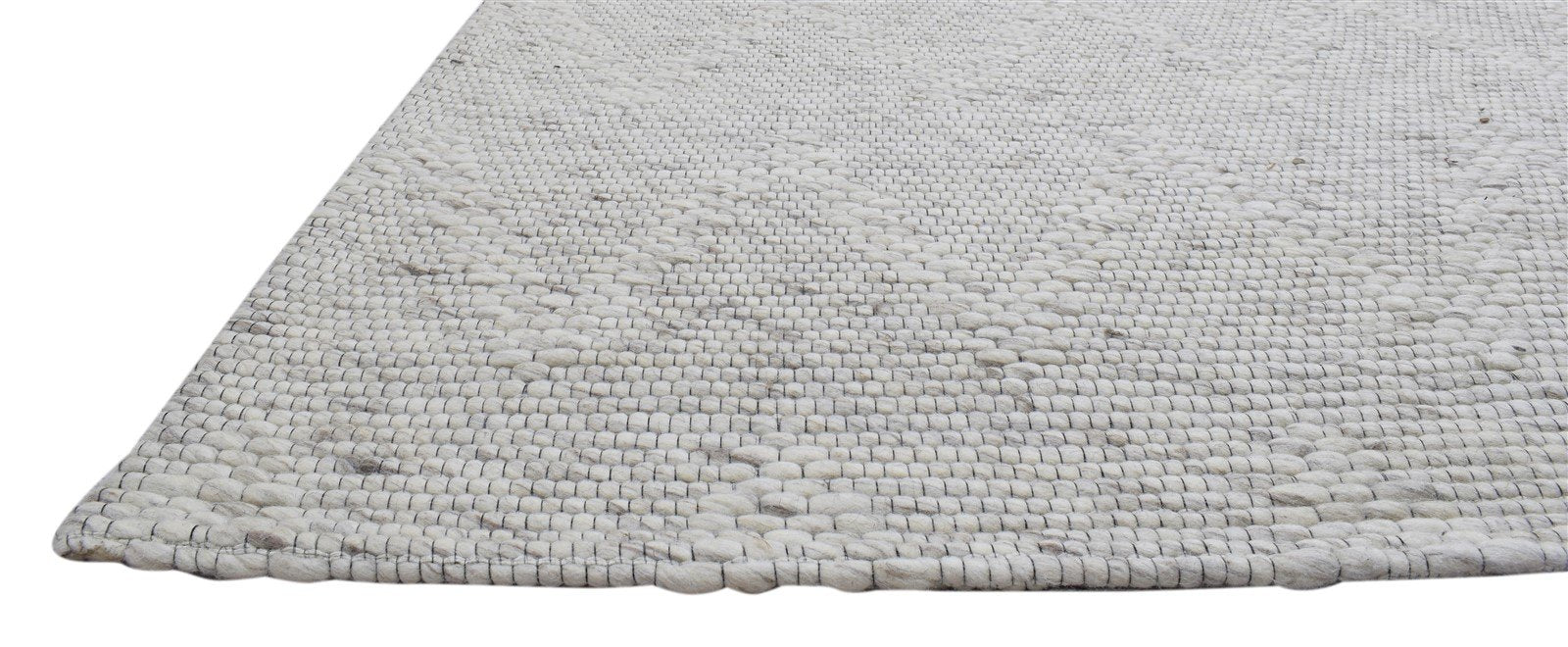 5' X 8' Rug Wool Grey Modern Hand Woven Scandinavian Striped Room Size Carpet   7860680654997