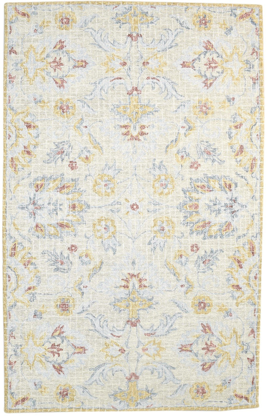 5' X 8' Rug Wool Grey Persian Hand Tufted Oushak Floral Room Size Carpet   7864093278357