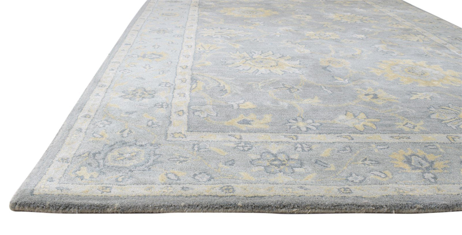 5' X 8' Rug Wool Grey Persian Hand Tufted Oushak Oriental Room Size Carpet   7860686651541