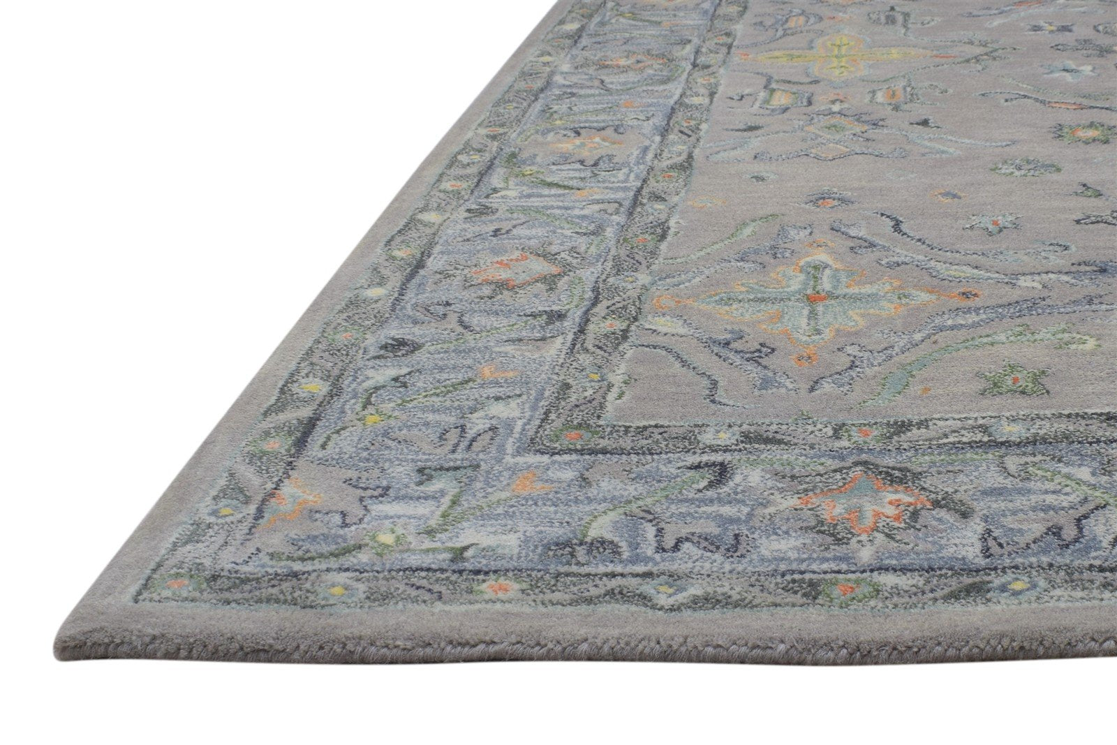 5' X 8' Rug Wool Grey Persien Hand Tufted Oushak Oriental Room Size Carpet   7864329732245