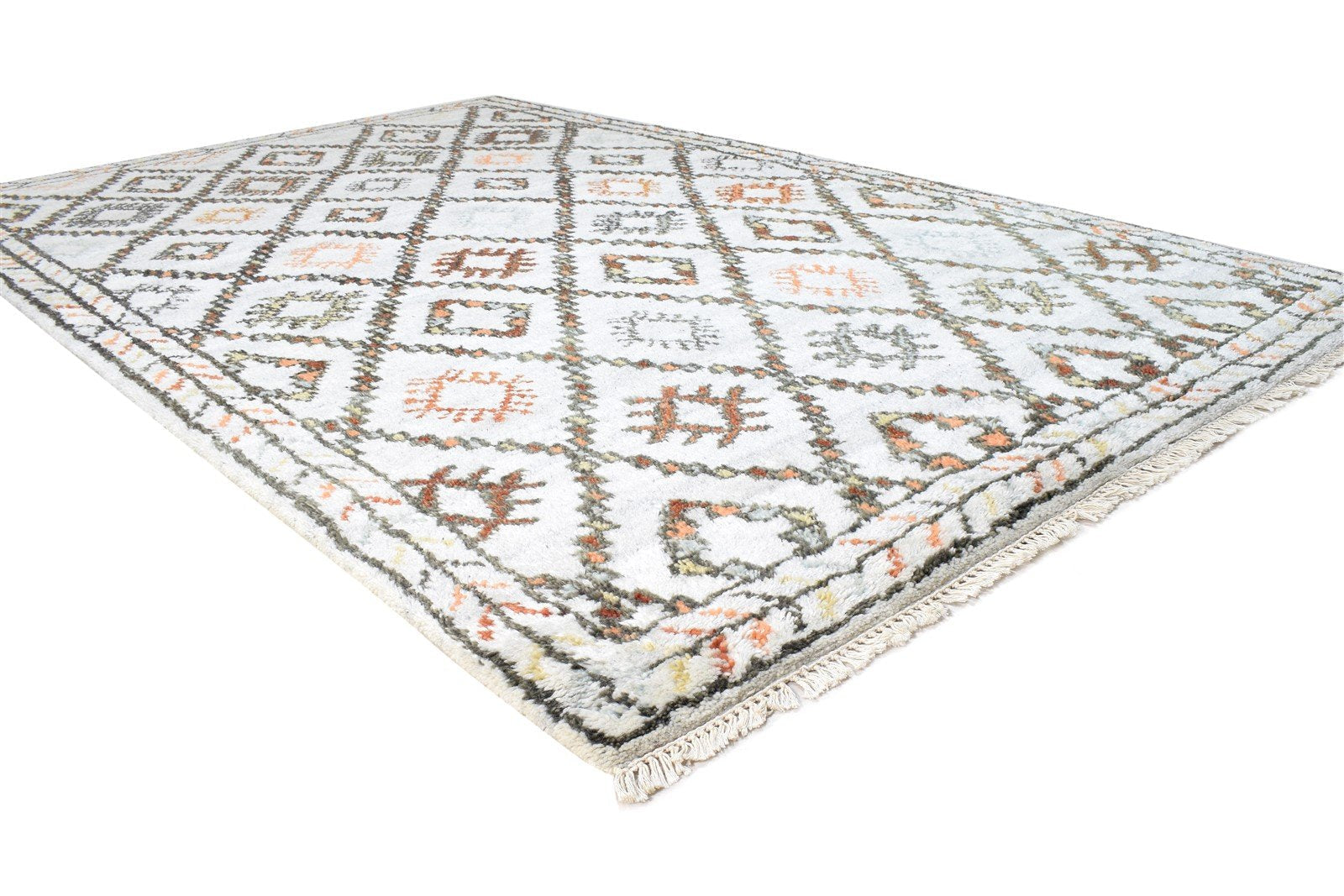 5' X 8' Rug Wool Grey Southwestern Hand Knotted American Tribal Room Size Carpet   7865011372181