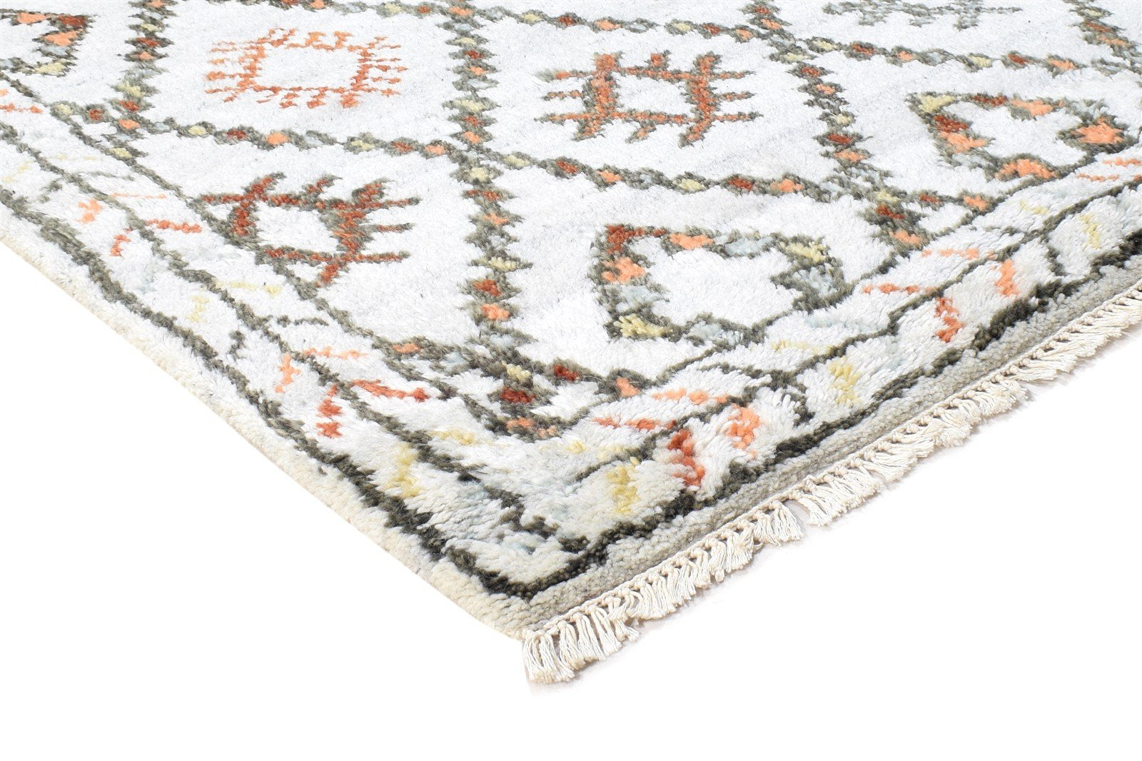 5' X 8' Rug Wool Grey Southwestern Hand Knotted American Tribal Room Size Carpet   7865011372181