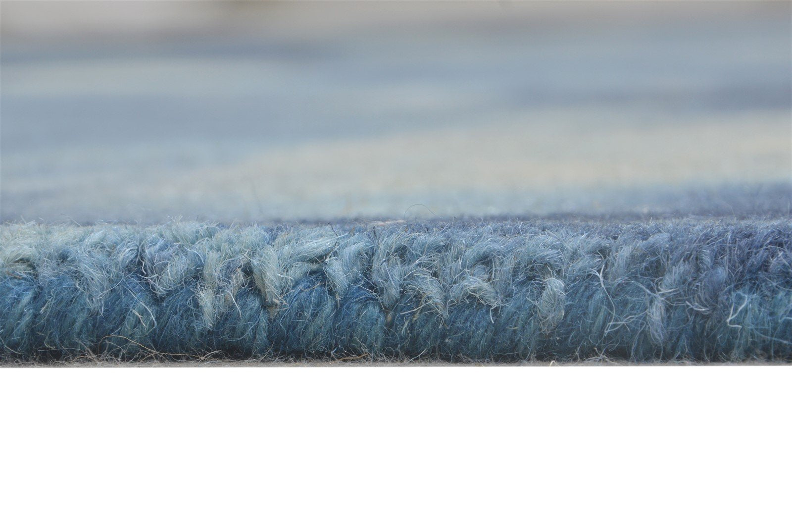 5' X 8' Rug Wool Navy Blue Modern Hand Tufted Shibori Tie Dye Room Size Carpet   7865198936213