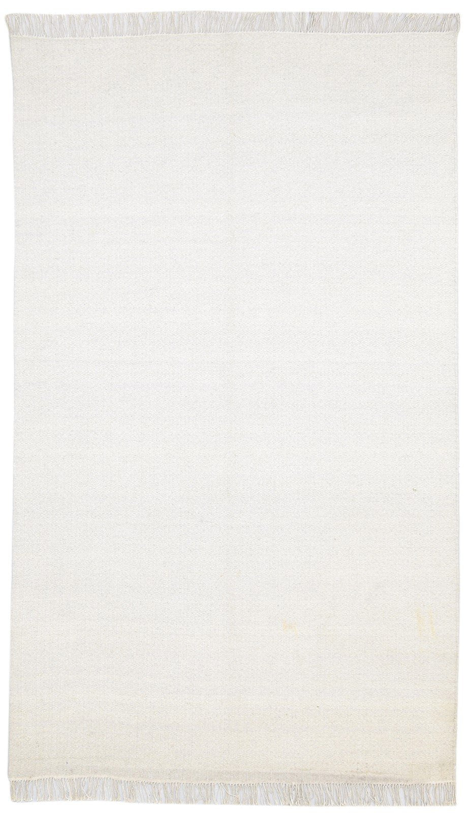 5' X 8' Rug Wool Off-White Modern Dhurrie Scandinavian Solid Room Size Carpet   7864473190549