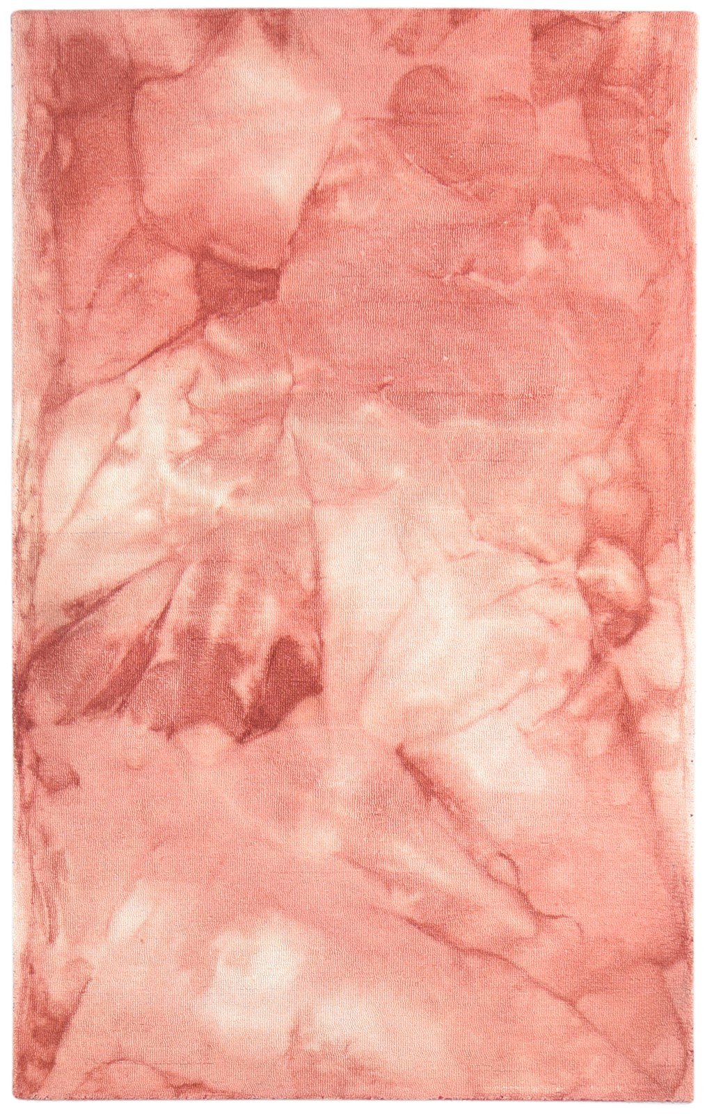 5' X 8' Rug Wool Red Modern Hand Tufted Shibori Tie Dye Room Size Carpet   7865174655125