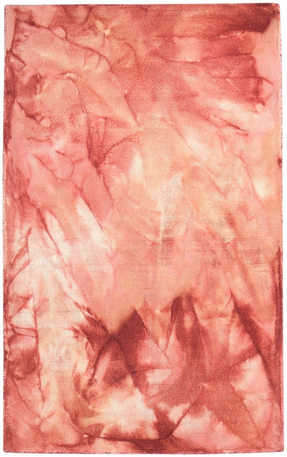 5' X 8' Rug Wool Red Modern Hand Tufted Shibori Tie Dye Room Size Carpet   7865174917269