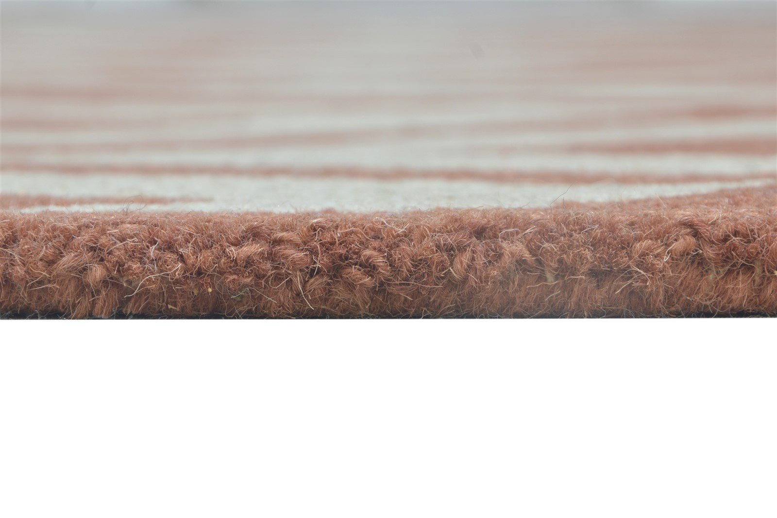 5' X 8' Rug Wool Rust Modern Hand Tufted Scandinavian Chevron Room Size Carpet   7864265244821