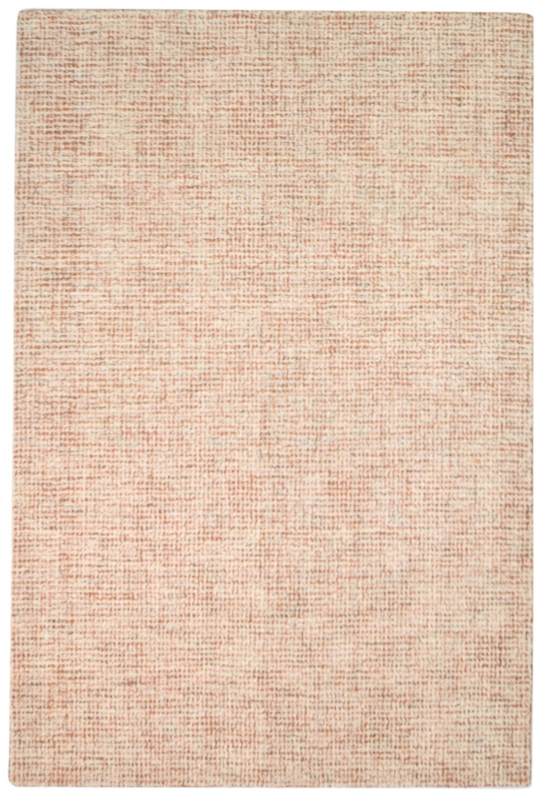 5' X 8' Rug Wool Rust Modern Hand Tufted Scandinavian Solid Room Size Carpet   7864095146133