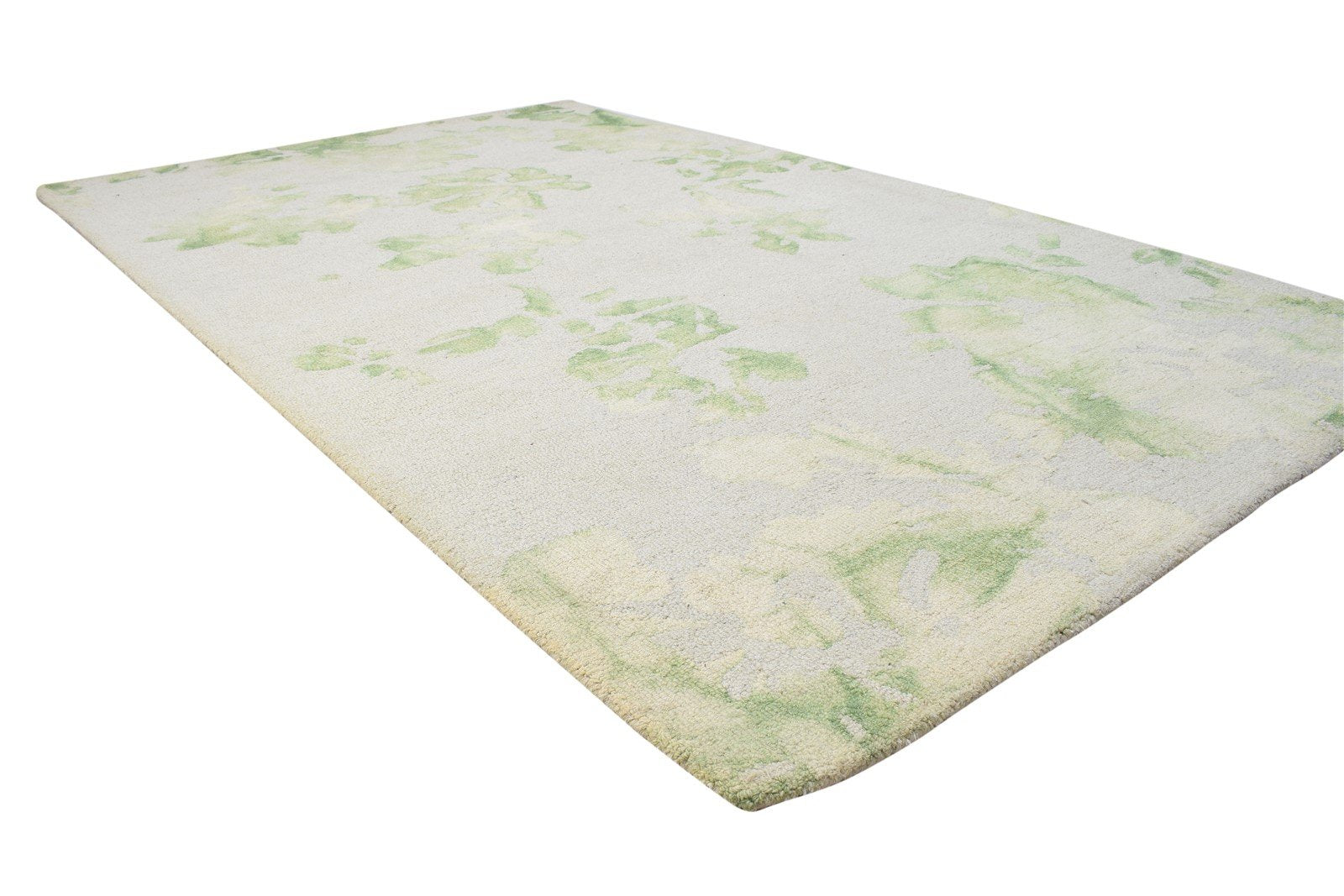 Robbi 5' X 8' Rug Wool Sage Modern Hand Tufted Shibori Tie Dye   7864155078805