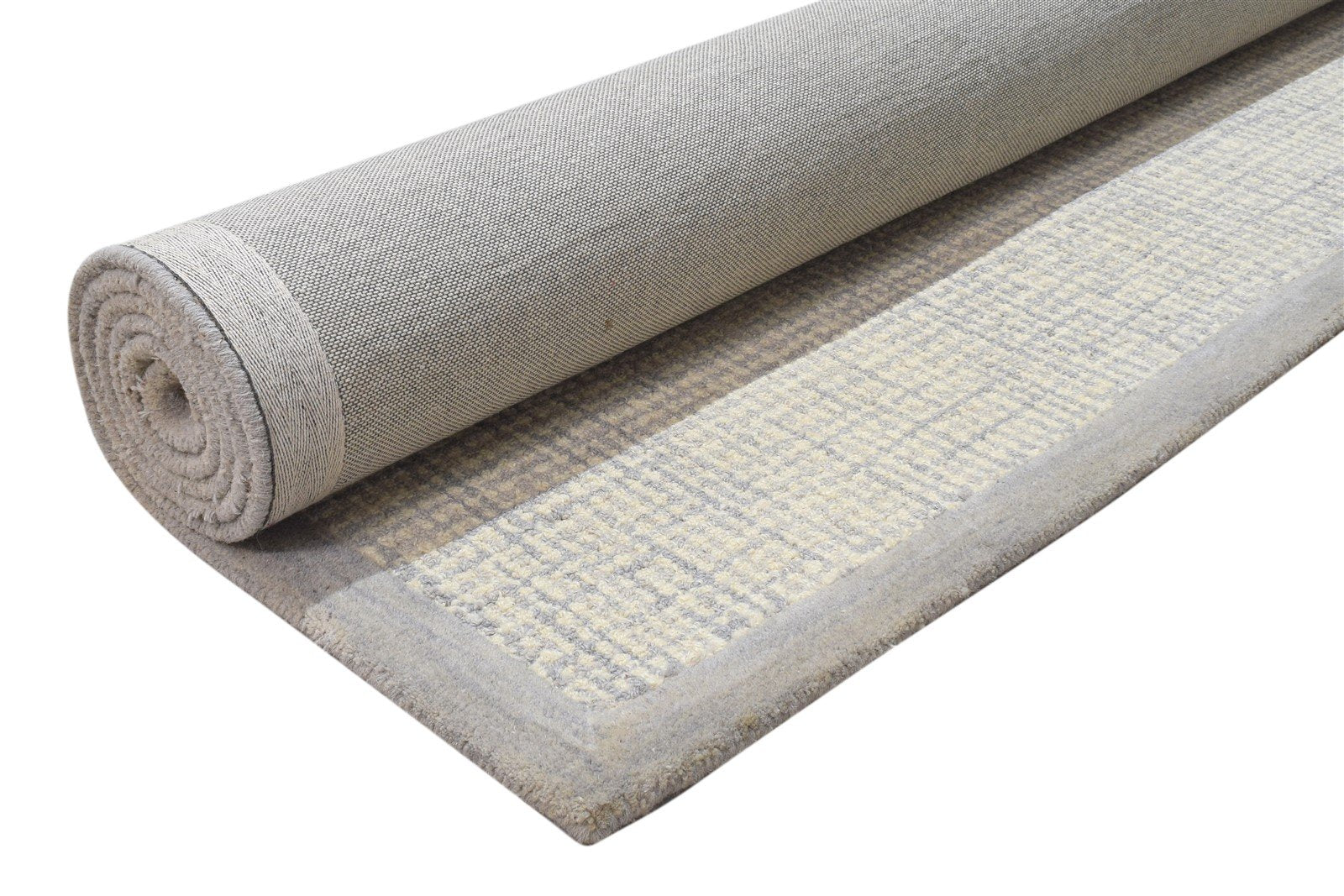 5' X 8' Rug Wool Sand Modern Hand Tufted Scandinavian Bordered Room Size Carpet   7864266555541