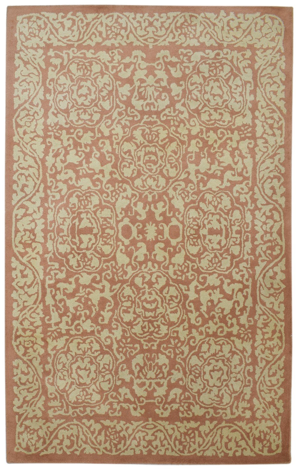 5' X 8' Rug Wool / Silk Red Persian Hand Tufted Indian Oriental Room Size Carpet   7860687143061