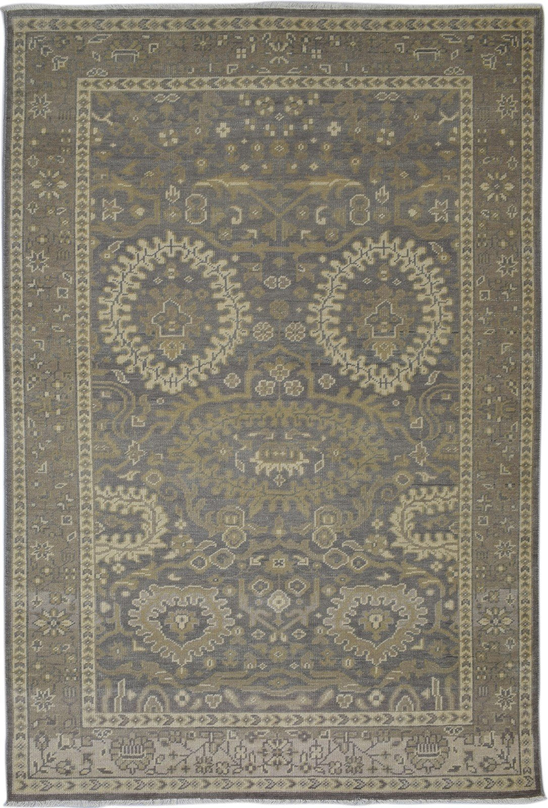 6' X 8' Rug Wool Brown Persian Hand Knotted Kazak Oriental Room Size Carpet 