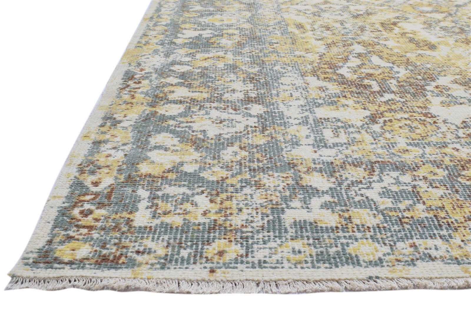 6' X 9' Rug Wool Beige Persian Hand Knotted Kazak Distressed Room Size Carpet