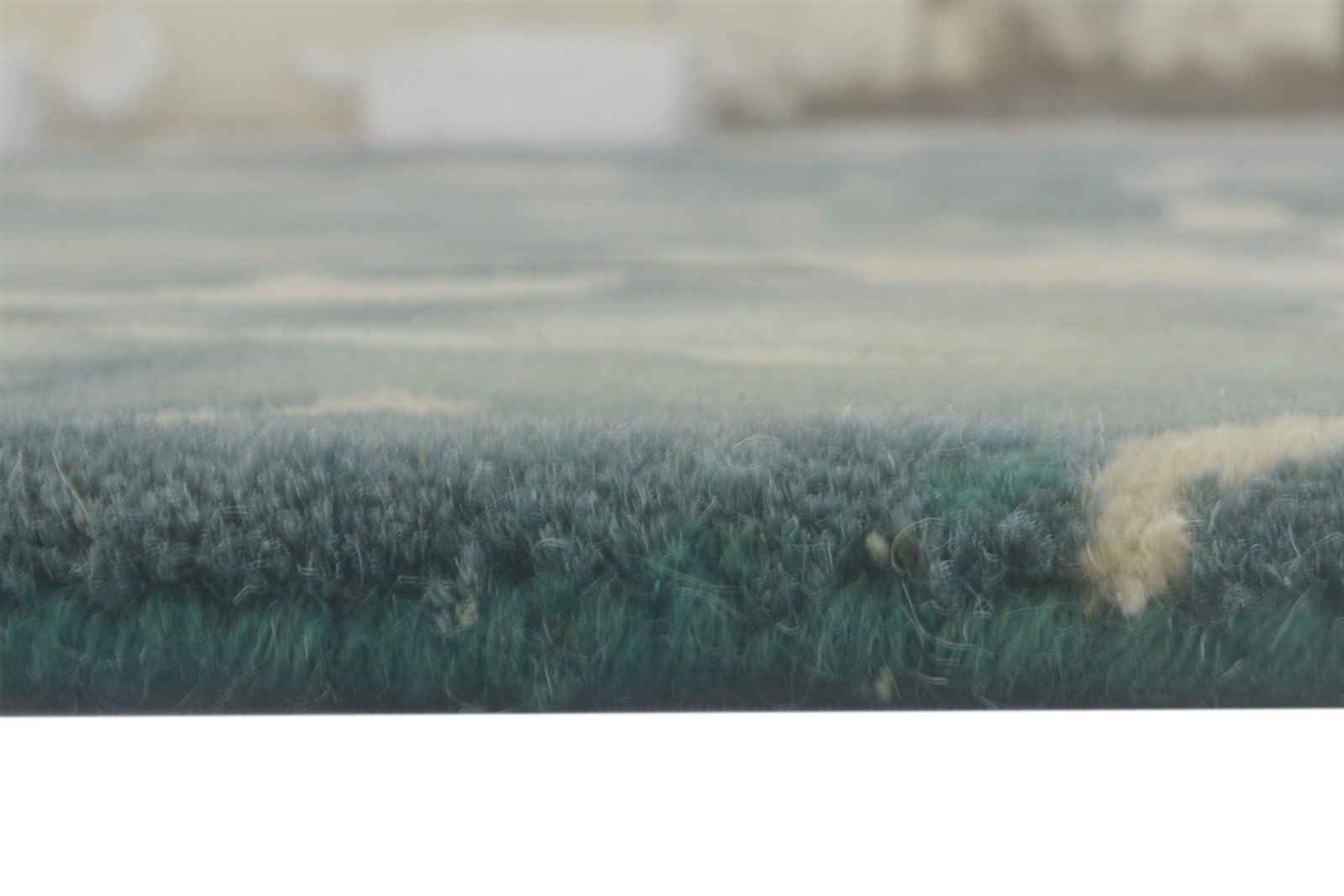 100% Wool Charcoal Rug 5' X 8' Modern Hand Tufted French Floral Room Size Carpet  Area Rug 
