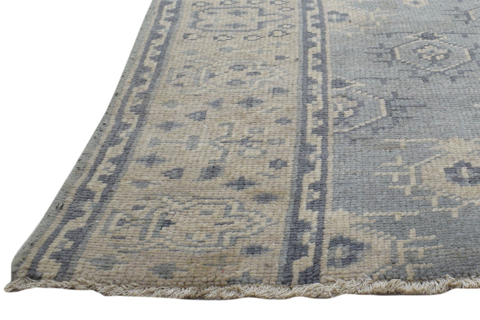 Blue Wool Rug 5' X 3' Persian Hand Knotted Bokhara Oriental Room Size Carpet