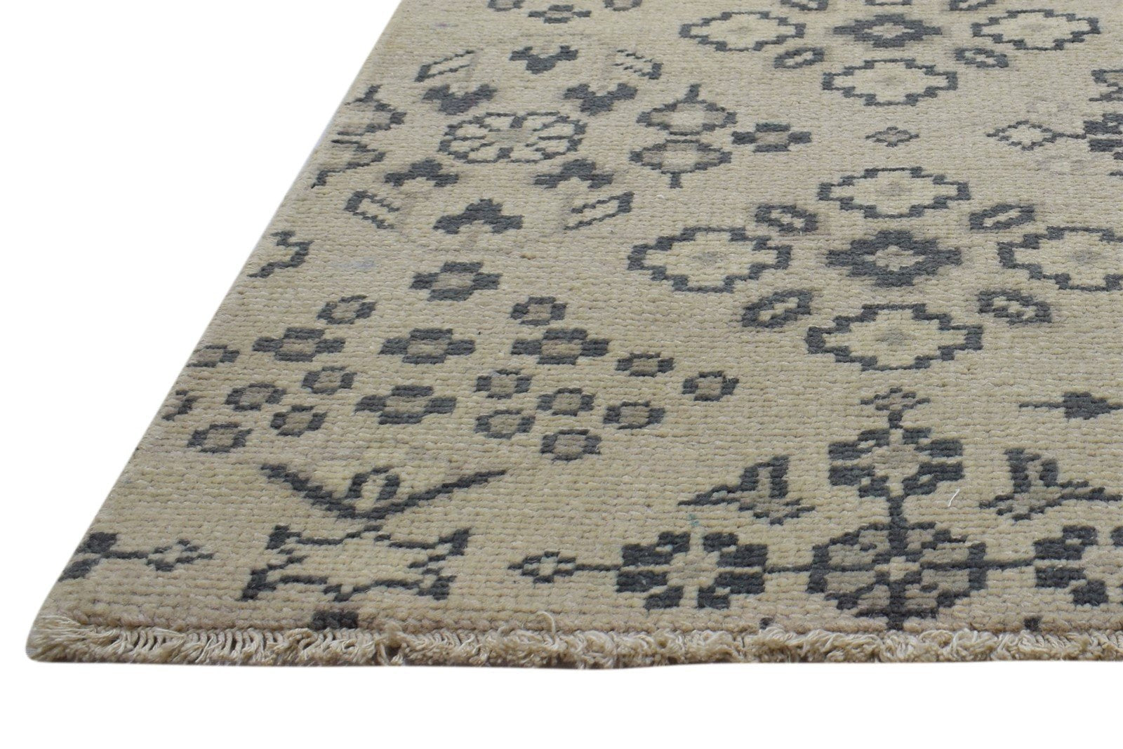 Wool Cream Rug 3' X 4' Persian Hand Knotted Bokhara Oriental Room Size Carpet 