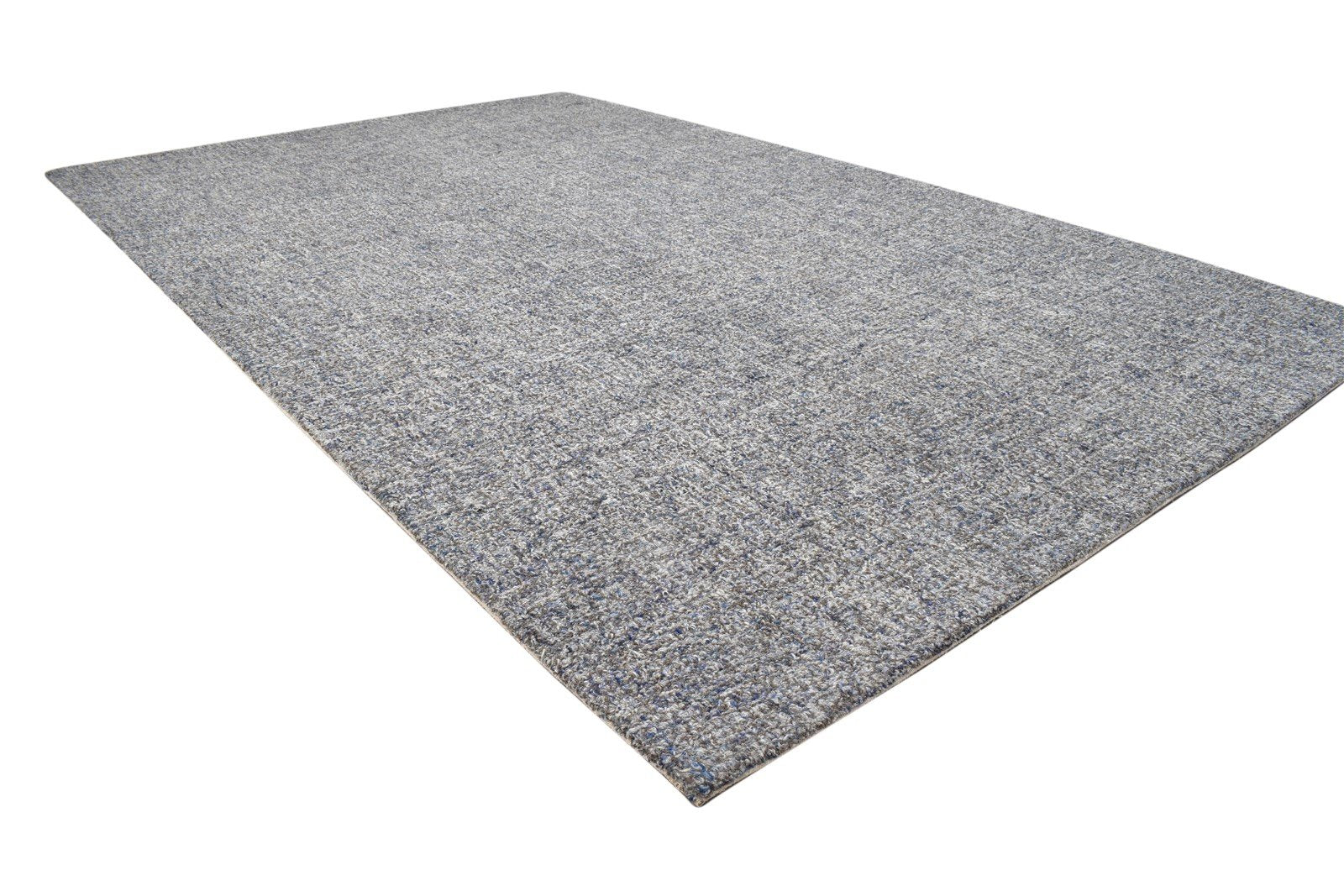 5' X 8' Rug Wool Grey Modern Hand Tufted Scandinavian Solid Room Size Carpet 