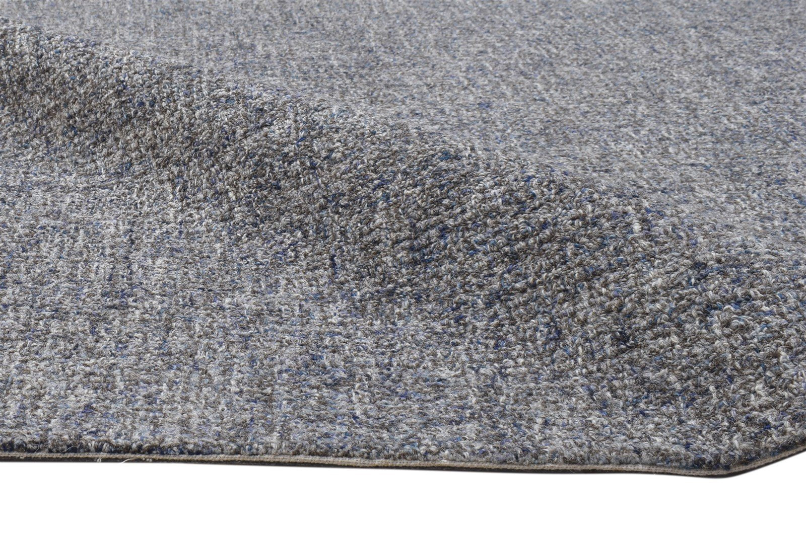 5' X 8' Rug Wool Grey Modern Hand Tufted Scandinavian Solid Room Size Carpet 