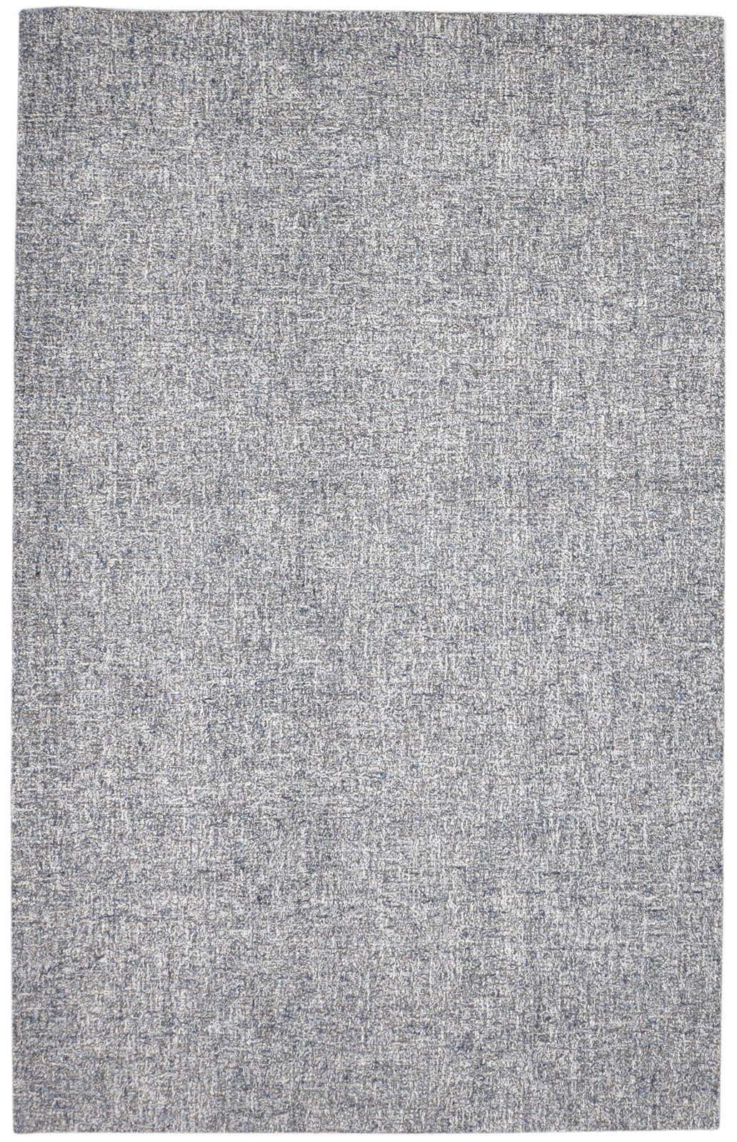 5' X 8' Rug Wool Grey Modern Hand Tufted Scandinavian Solid Room Size Carpet 