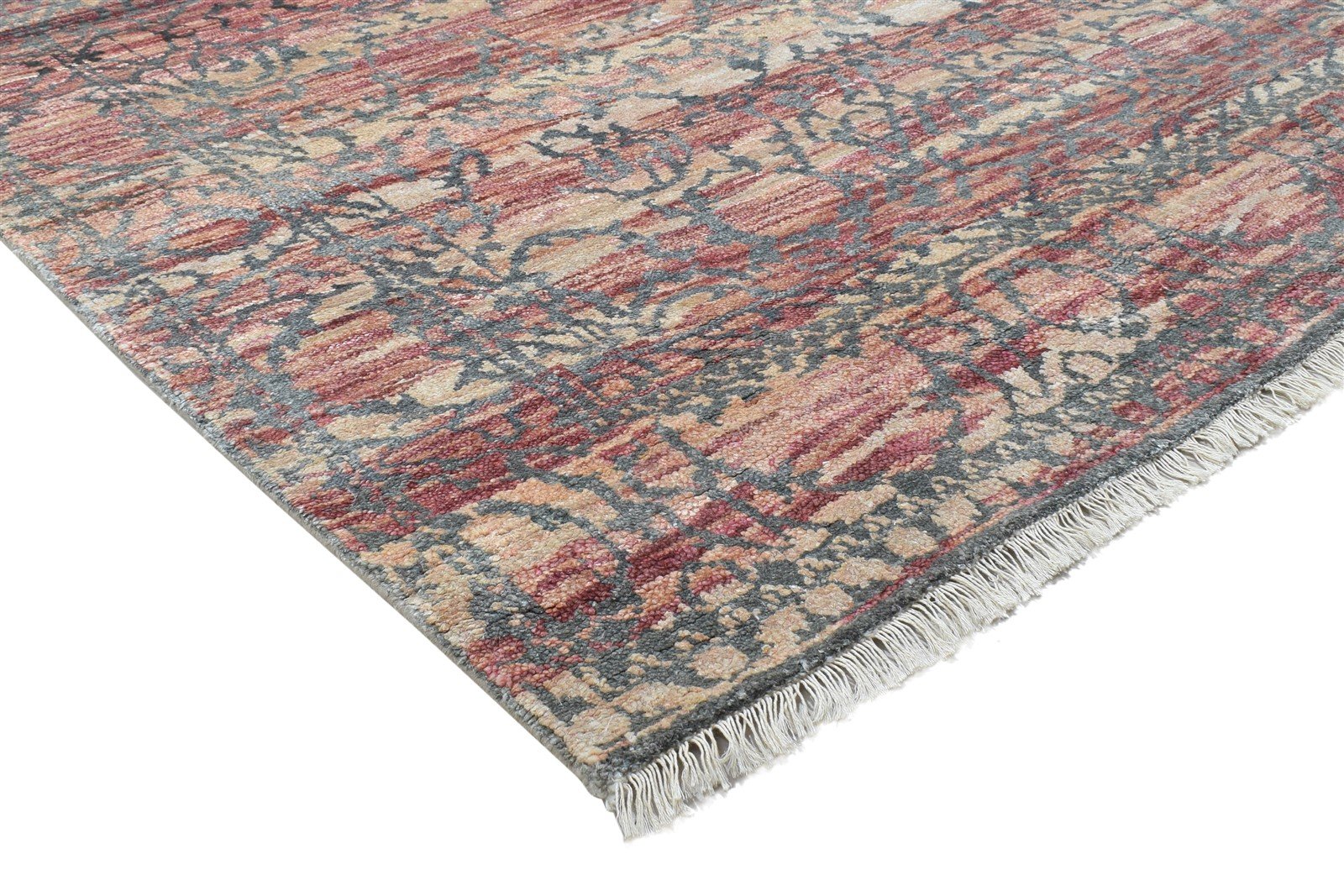 5' X 8' Rug Silk Red Modern Hand Knotted Bohemian Oriental Room Size Carpet 