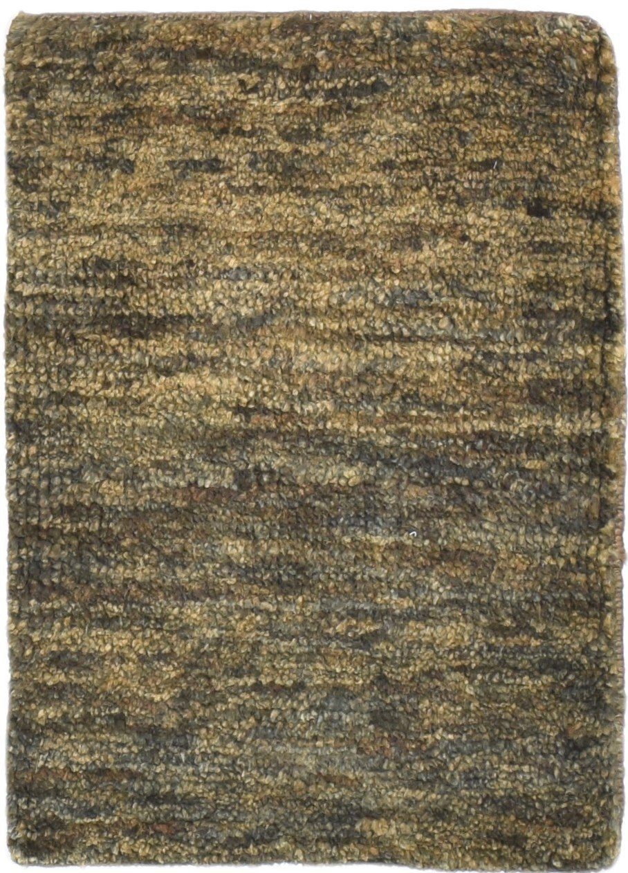 Charcoal Jute Rug 2' X 3' Modern Hand Knotted Scandinavian Solid Small Carpet 