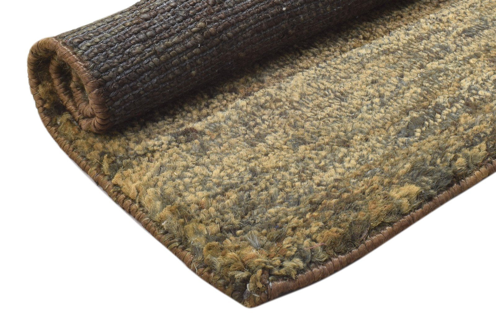 Charcoal Jute Rug 2' X 3' Modern Hand Knotted Scandinavian Solid Small Carpet 