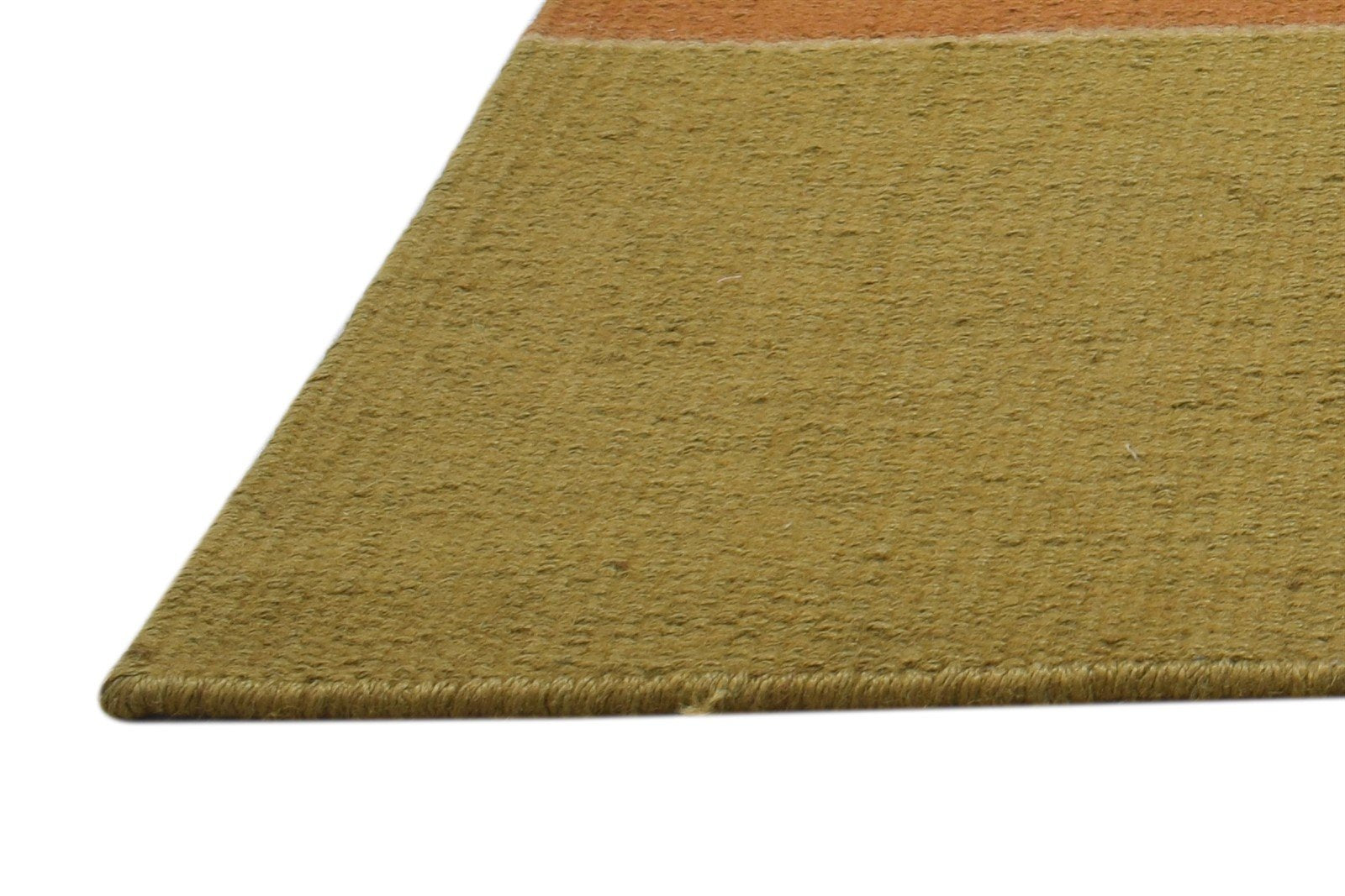 Jute Rust Rug 2' X 3' Modern Dhurrie Scandinavian Striped Small Carpet 