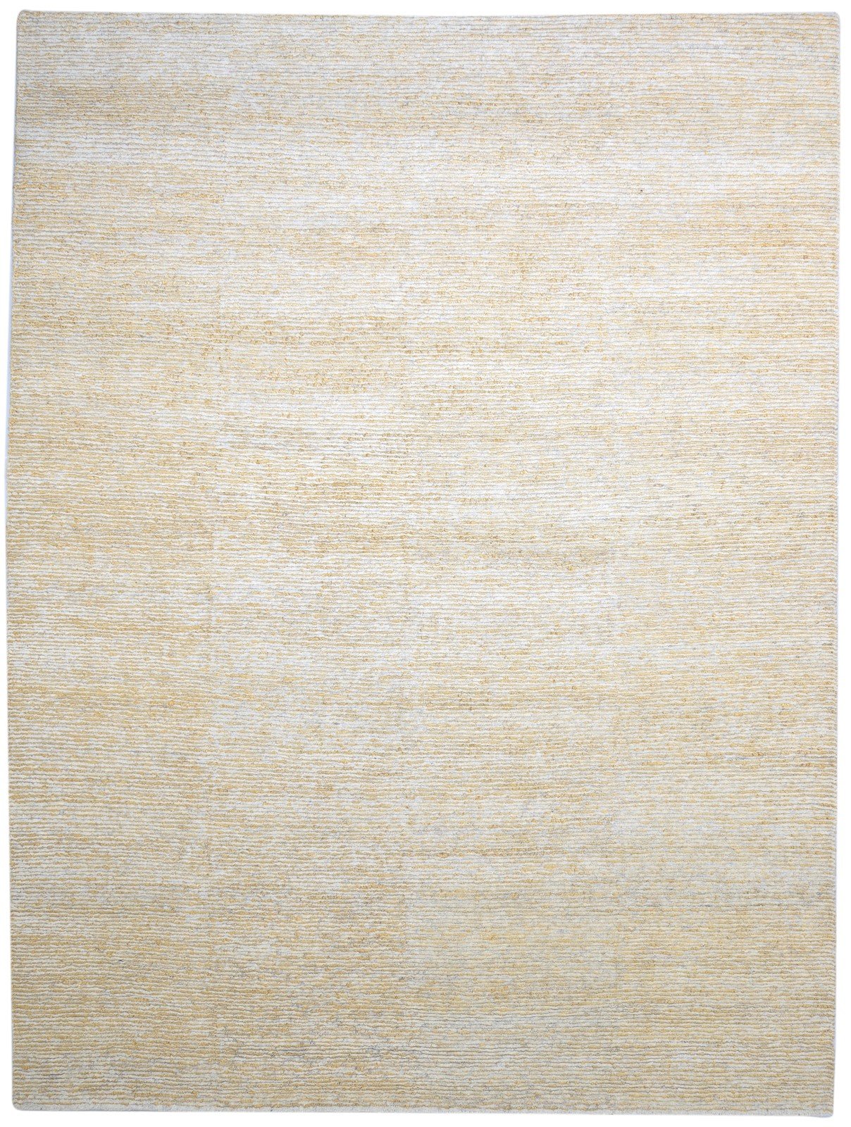 Wool / Jute Beige Rug 10X13 Modern Hand Knotted Scandinavian Striped Extra Large 