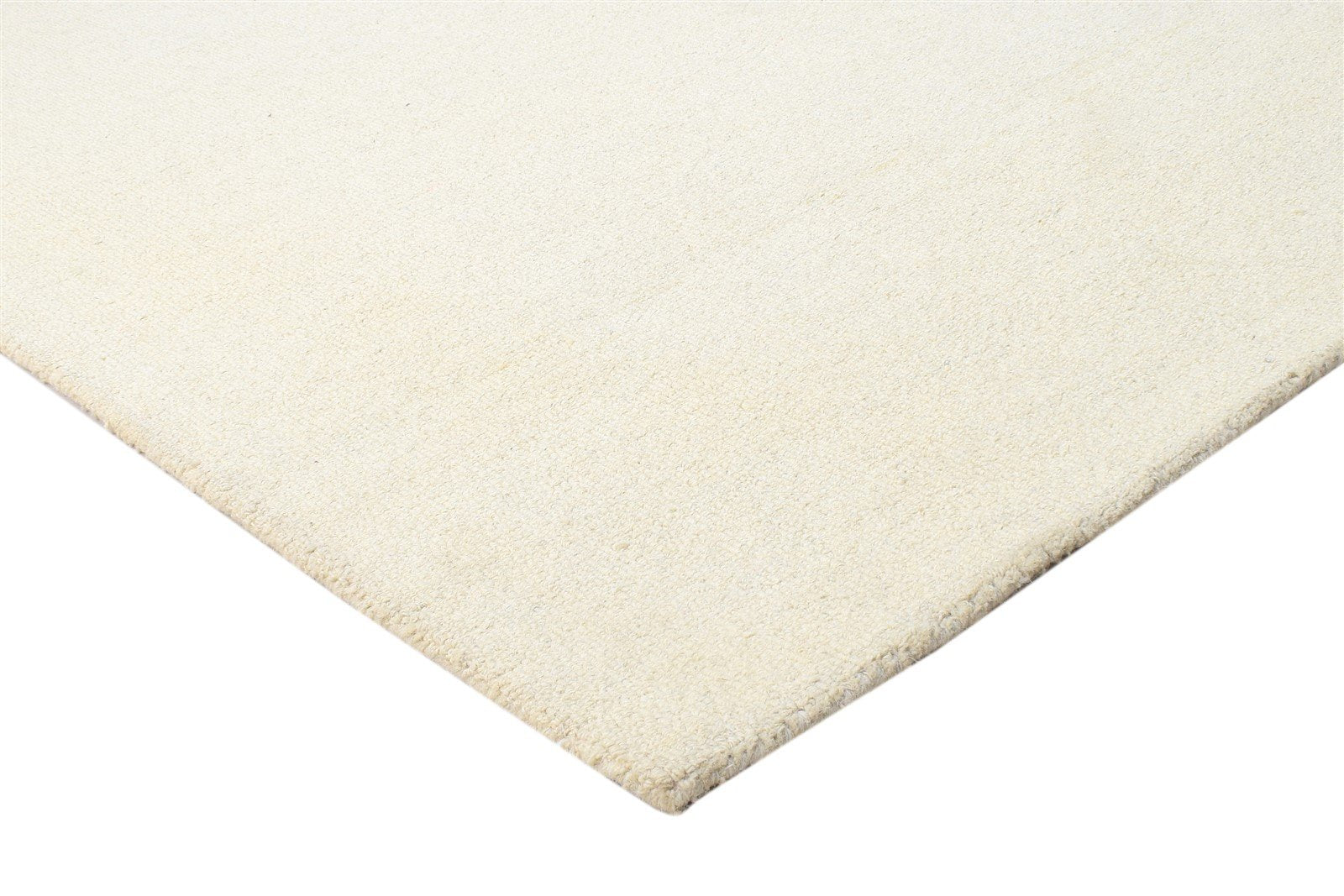 5' X 8' Rug Wool Cream Modern Hand Tufted Scandinavian Solid Room Size Carpet 