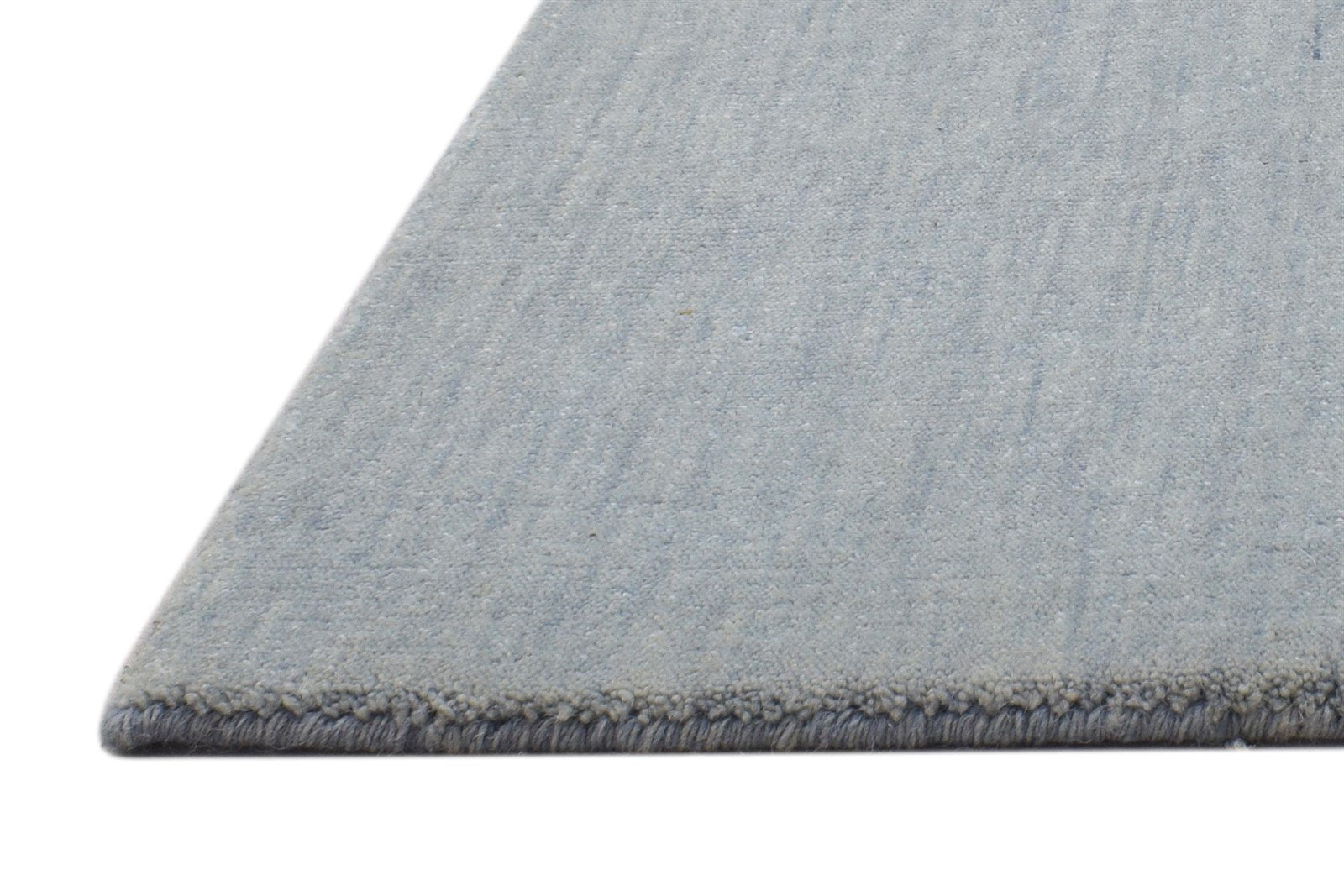 Handloom Grey Wool Rug 2' X 2' Modern Scandinavian Solid Small Carpet 