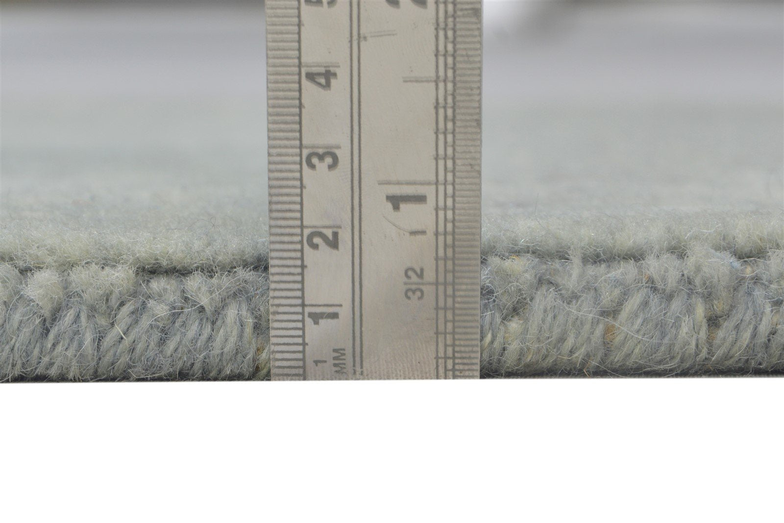 Wool Grey Rug 2' X 2' Modern Handloom Scandinavian Solid Small Carpet 