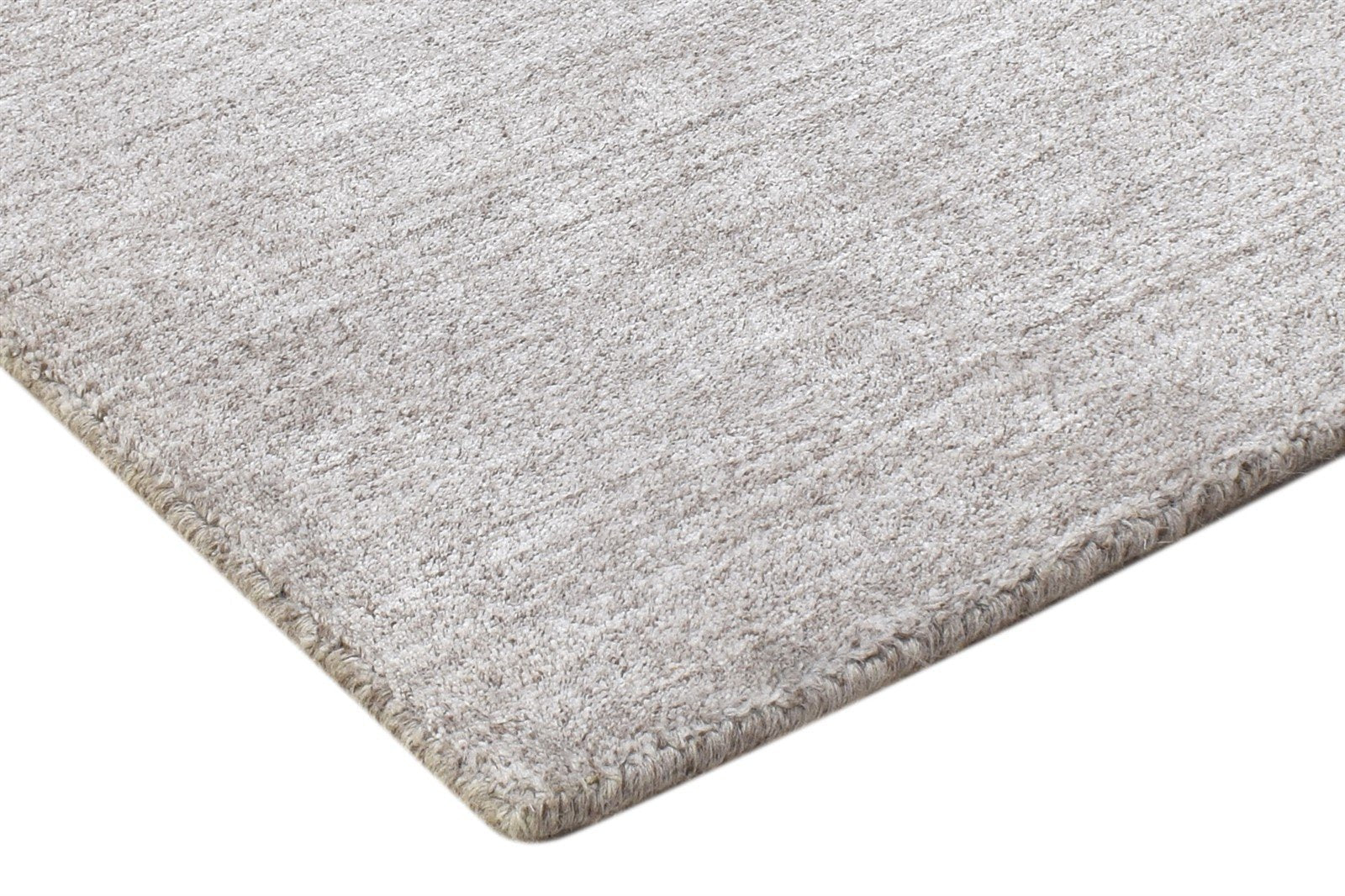 Handloom Grey Wool Rug 2' X 2' Modern Scandinavian Solid Small Carpet 