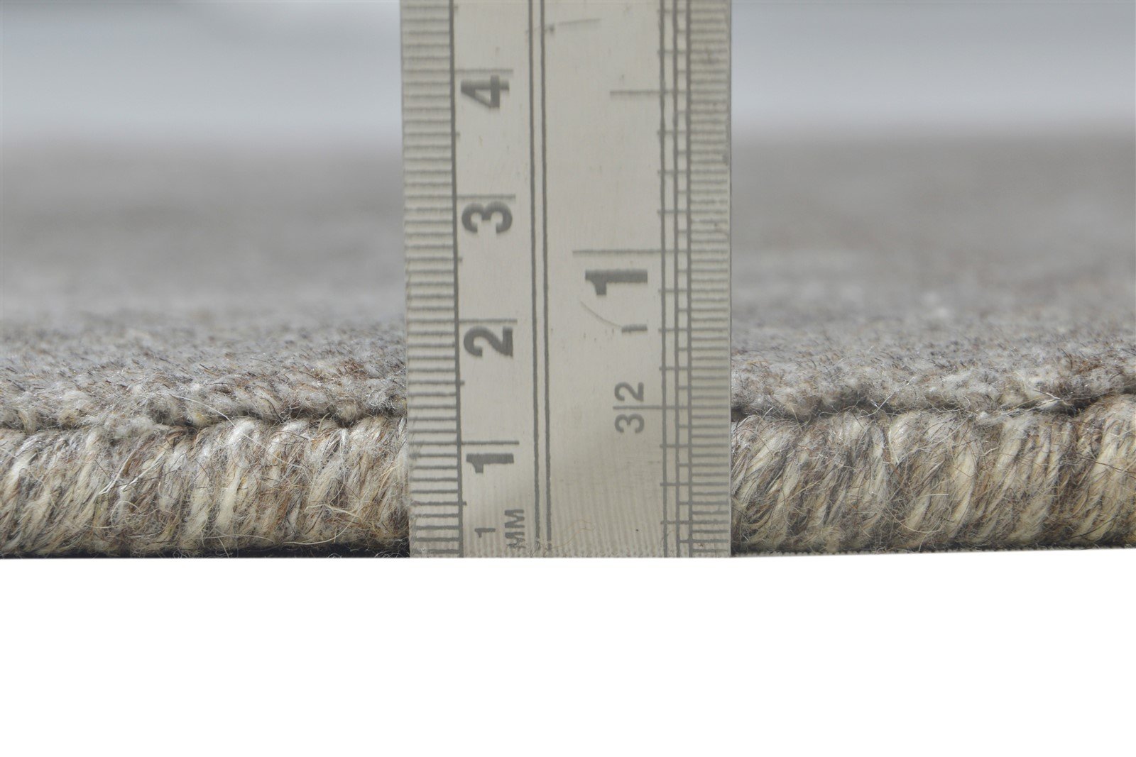 Brown Wool Rug 2' X 2' Modern Handloom Scandinavian Solid Small Carpet  Area Rug 