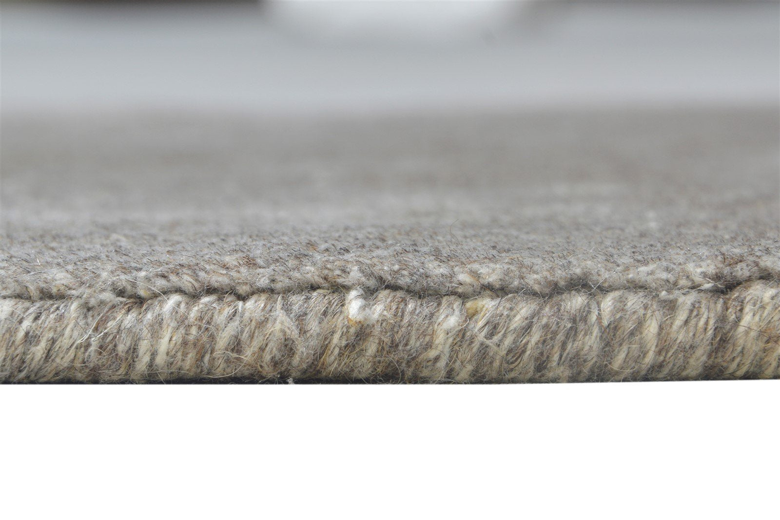 Brown Wool Rug 2' X 2' Modern Handloom Scandinavian Solid Small Carpet  Area Rug 