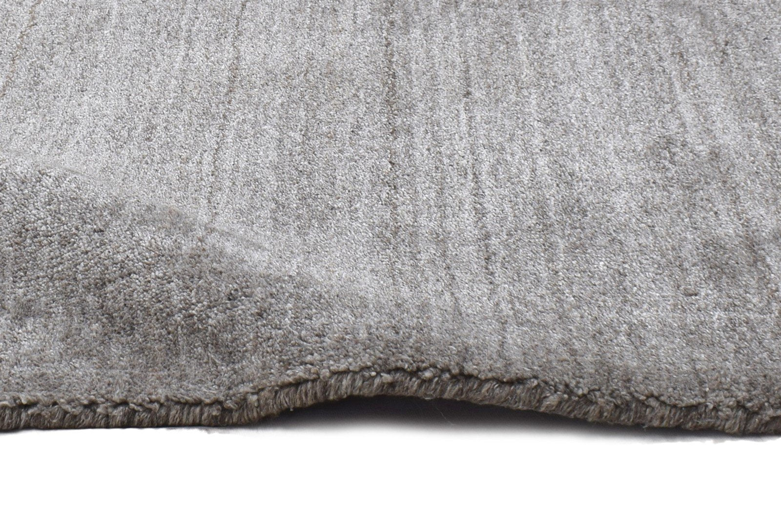 Brown Wool Rug 2' X 2' Modern Handloom Scandinavian Solid Small Carpet  Area Rug 