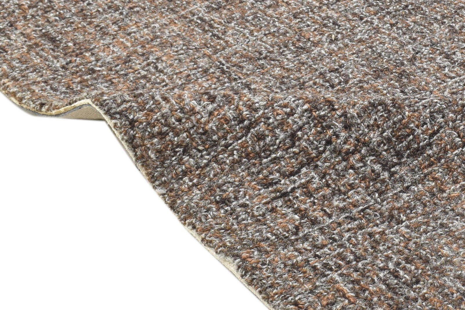 Hand Tufted Brown Wool Rug 2' X 3' Modern Scandinavian Solid Small Carpet 