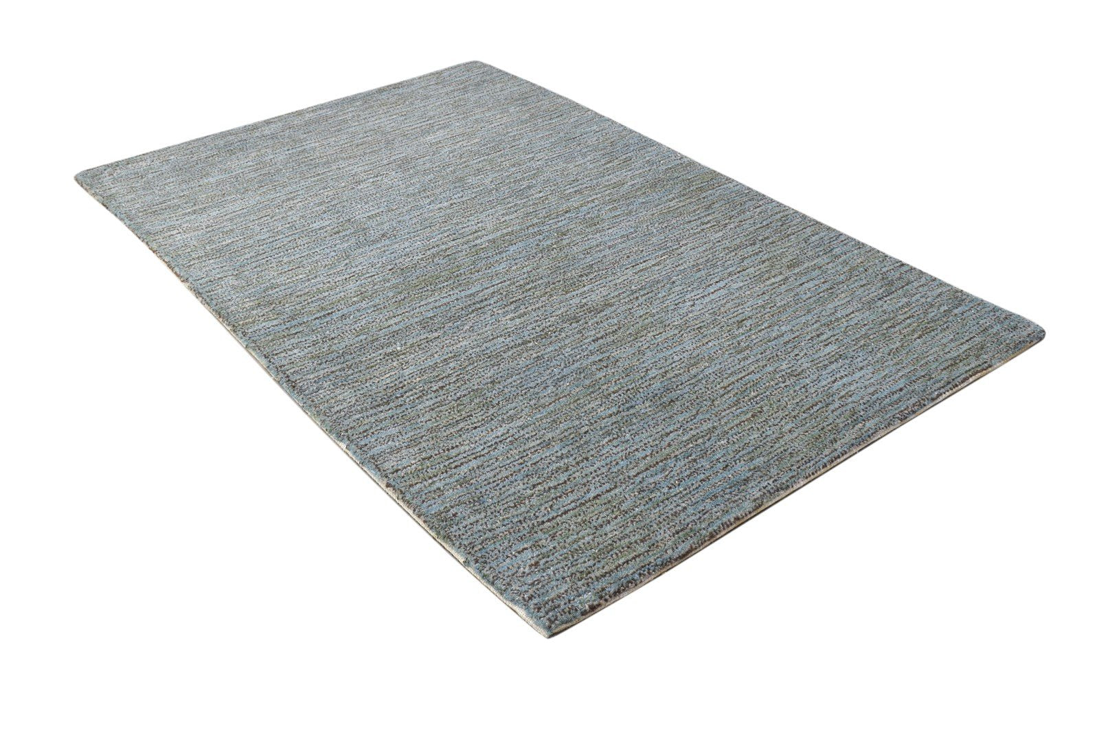 2' X 3' Rug Wool Grey Modern Hand Tufted Scandinavian Solid Small Carpet 