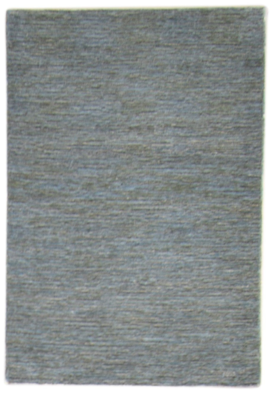 2' X 3' Rug Wool Grey Modern Hand Tufted Scandinavian Solid Small Carpet 