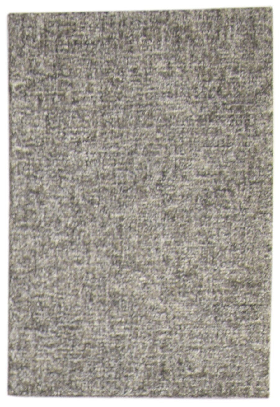 Hand Tufted Brown Wool Rug 2' X 3' Modern Scandinavian Solid Small Carpet 