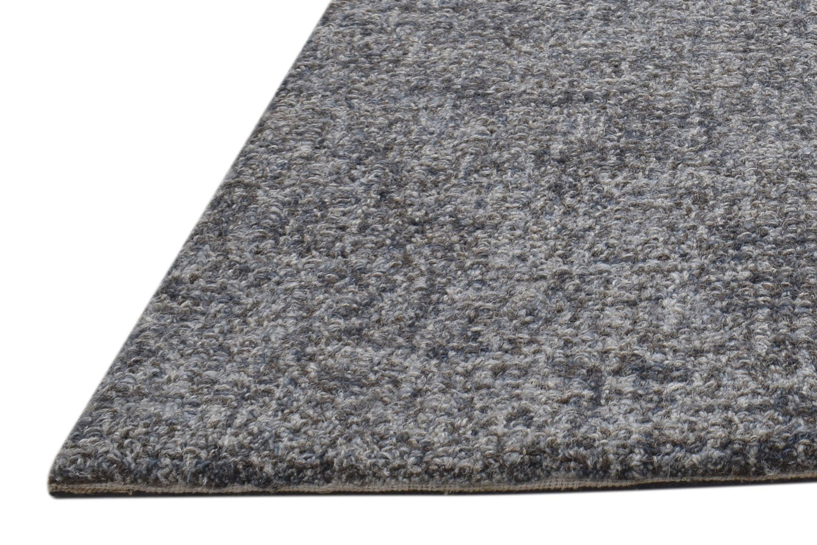 2' X 3' Rug Wool Brown Modern Hand Tufted Scandinavian Solid Small Carpet 