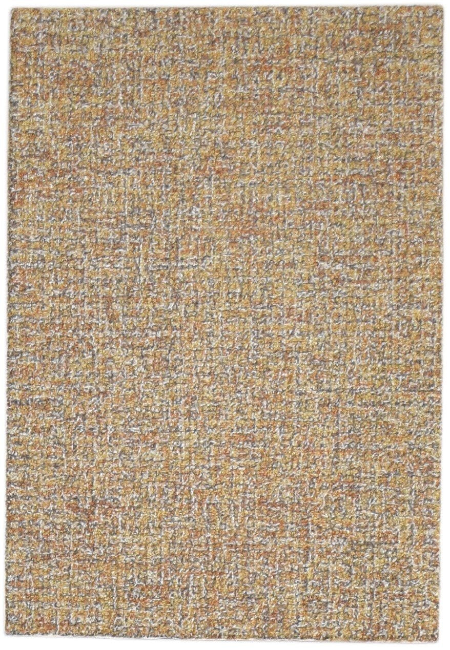 Hand Tufted Brown Wool Rug 2' X 3' Modern Scandinavian Solid Small Carpet 