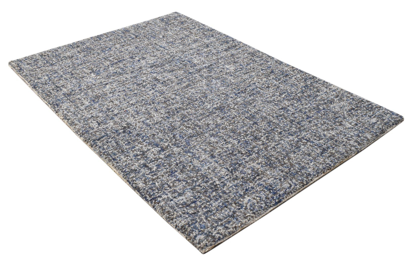 2' X 3' Rug Wool Charcoal Modern Hand Tufted Scandinavian Solid Small Carpet 