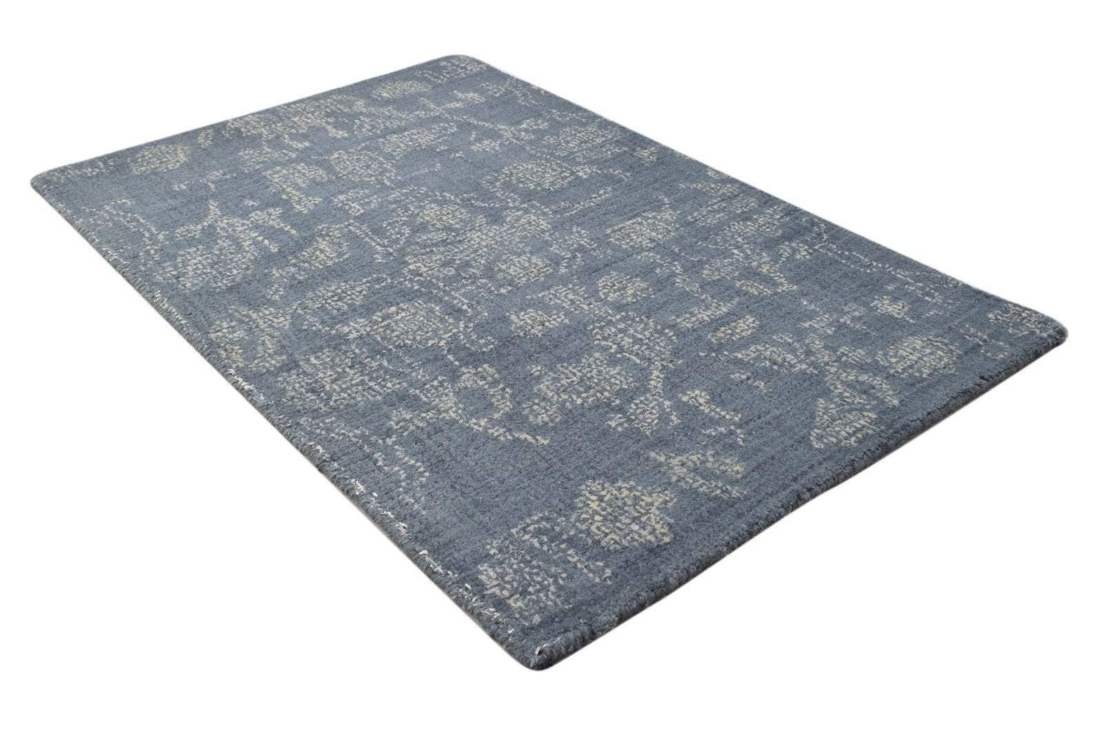 Dark Grey Wool Rug 2' X 3' Modern Hand Tufted Oushak Oriental Small Carpet 