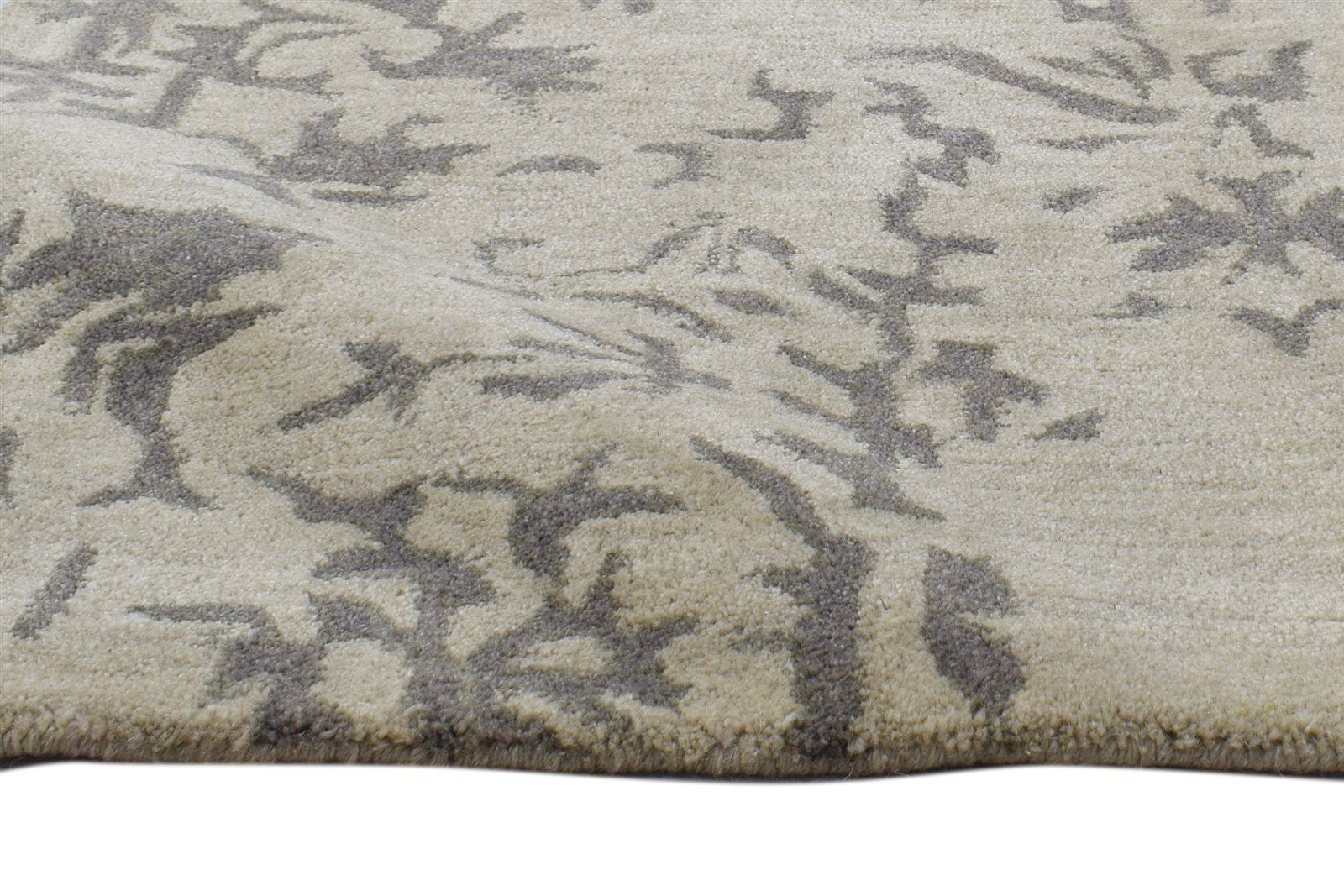 Wool Beige Rug 2' X 3' Modern Hand Tufted Oushak Oriental Small Carpet 